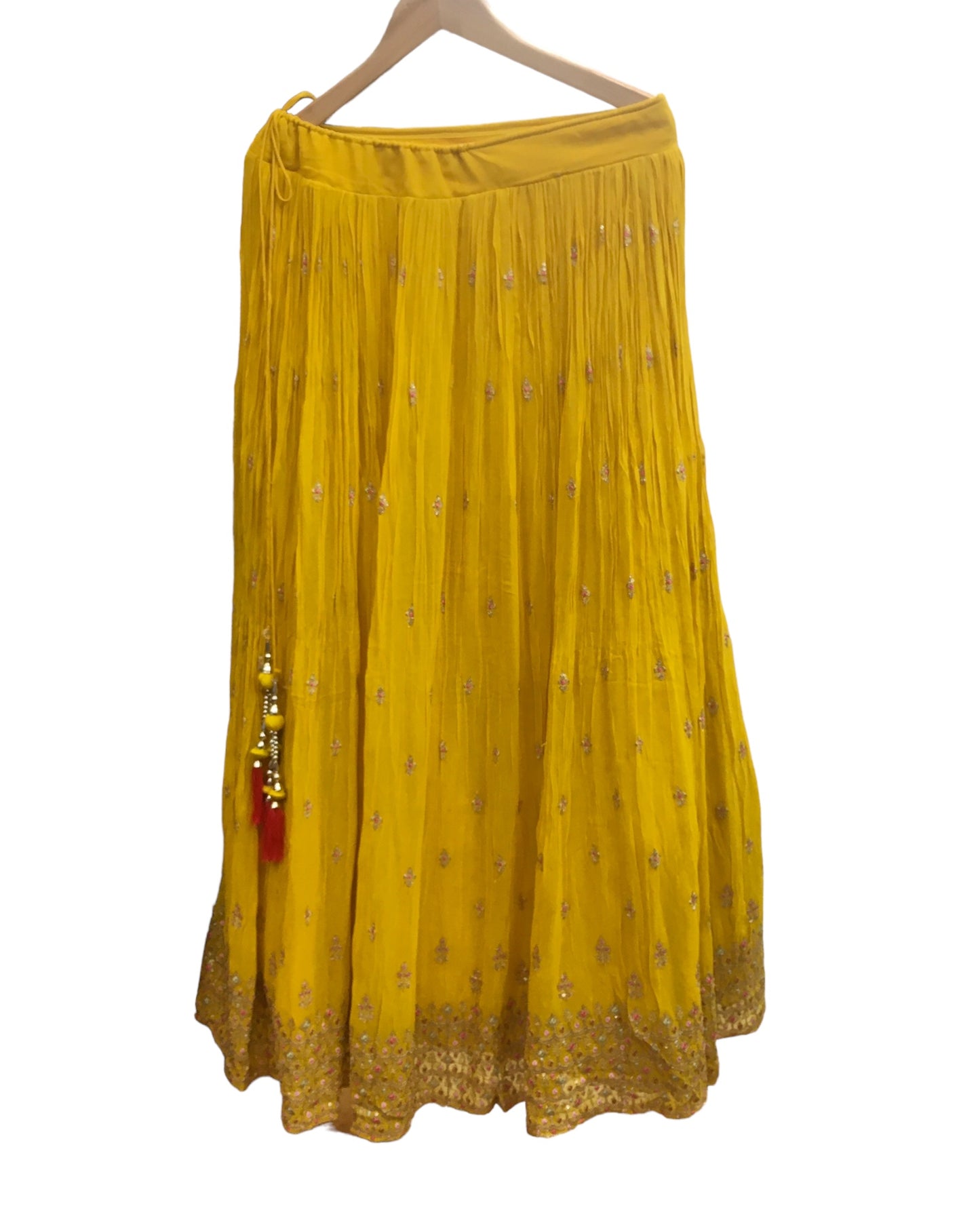 Haldi Yellow Ready Made Lehenga Set - Size 14 - 40"(Loosen up to 16) ) UK Stock - 24h Dispatch - KTC2430 JA 0324