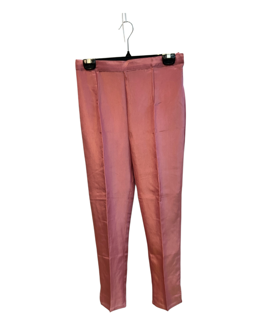 UK10 / 36" - Dusty Pink - Silky Ladies Trousers Suit - Sangeet / Henna / Temple - OC21177 TP