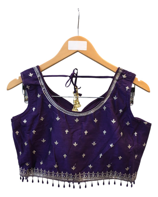 Size 14 / 40" Bust - Purple - Ready Made Lehenga Set - UK Stock - 24h Dispatch - KTC250161 JY 0125