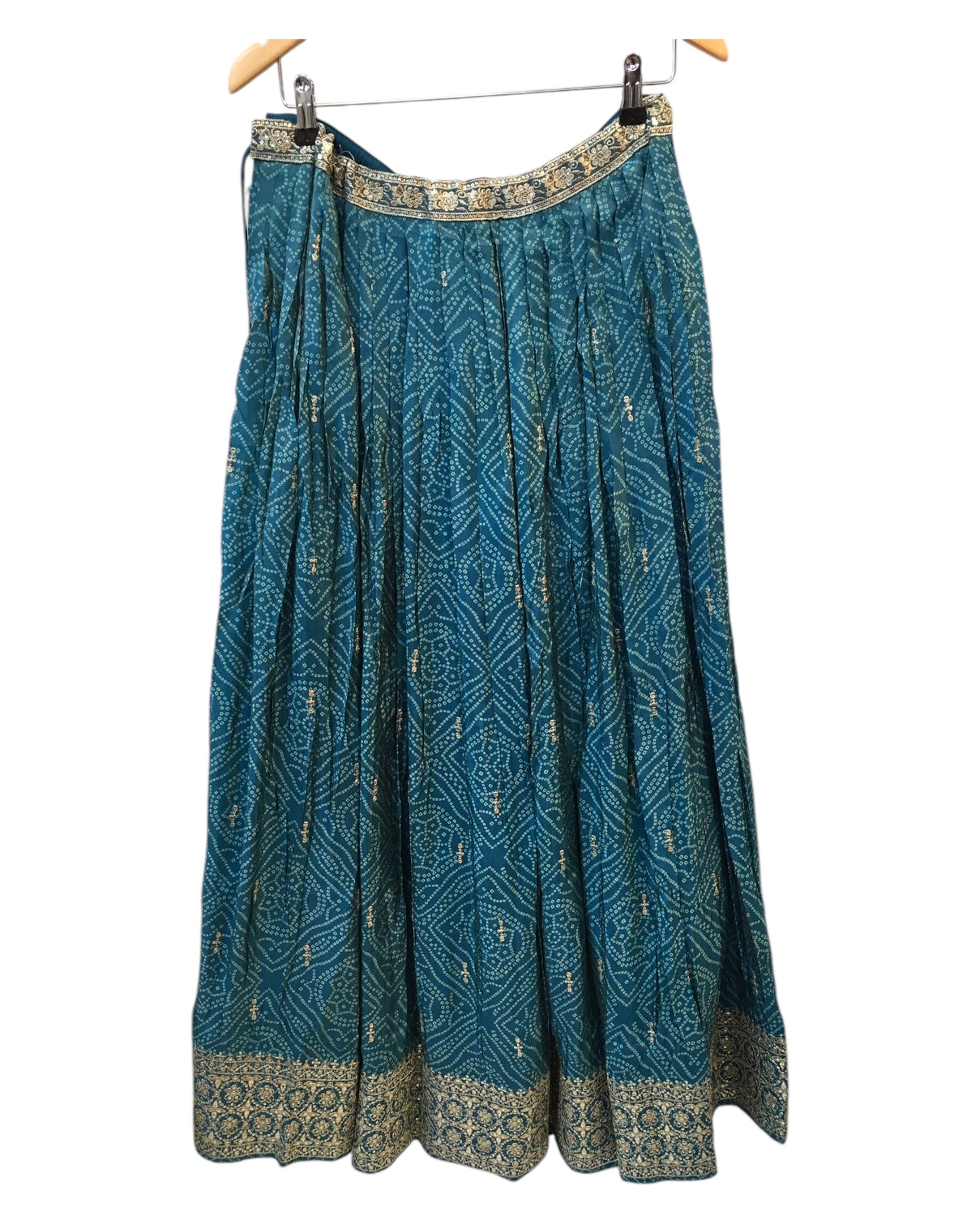 Size 12 / 38" Bust - Turquoise Blue - Ready Made Lehenga Set - UK Stock - 24h Dispatch - KTC2462 TP 0125