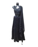 Stunning Intricately Embroidered Black Lehenga Set - Size 12 - UK Stock - 24h Dispatch - HD132 CY 0124