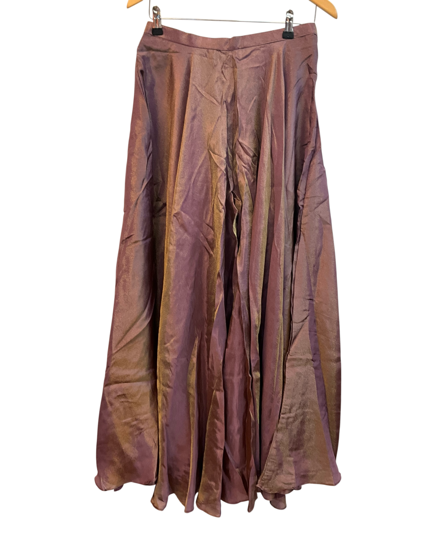 UK 10 / 36" - Plum / Wine - Designer Ladies Sharara / Palazzo Trousers Suit - UK Stock - Sangeet / Henna / Weddings - VMK Disha 04AY26