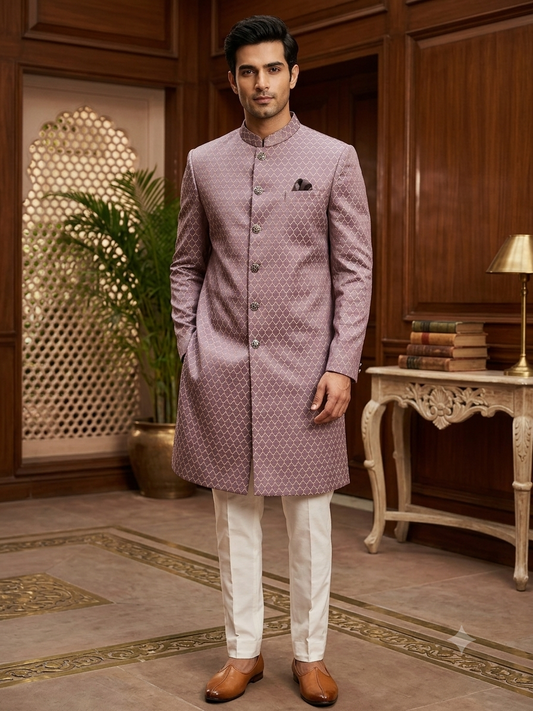 SALE ! Dusty Pink / Lilac - Mens Sherwani / Indo-Western - Fantastic Value - PC2608