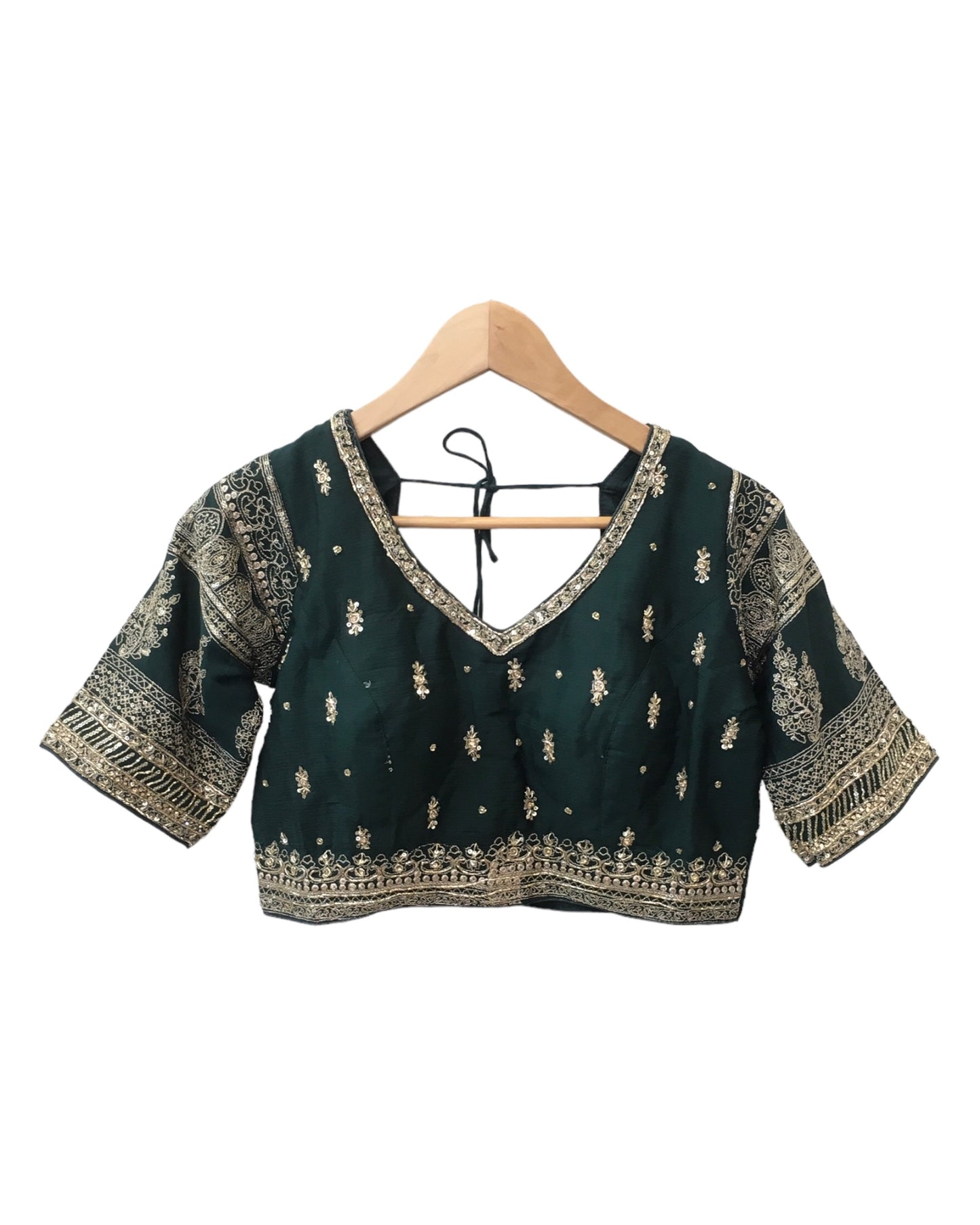 Amazing value Bottle Green Lehenga Set - Size 12(38") - UK Stock - 24h Dispatch - SWA2403 JV 0324