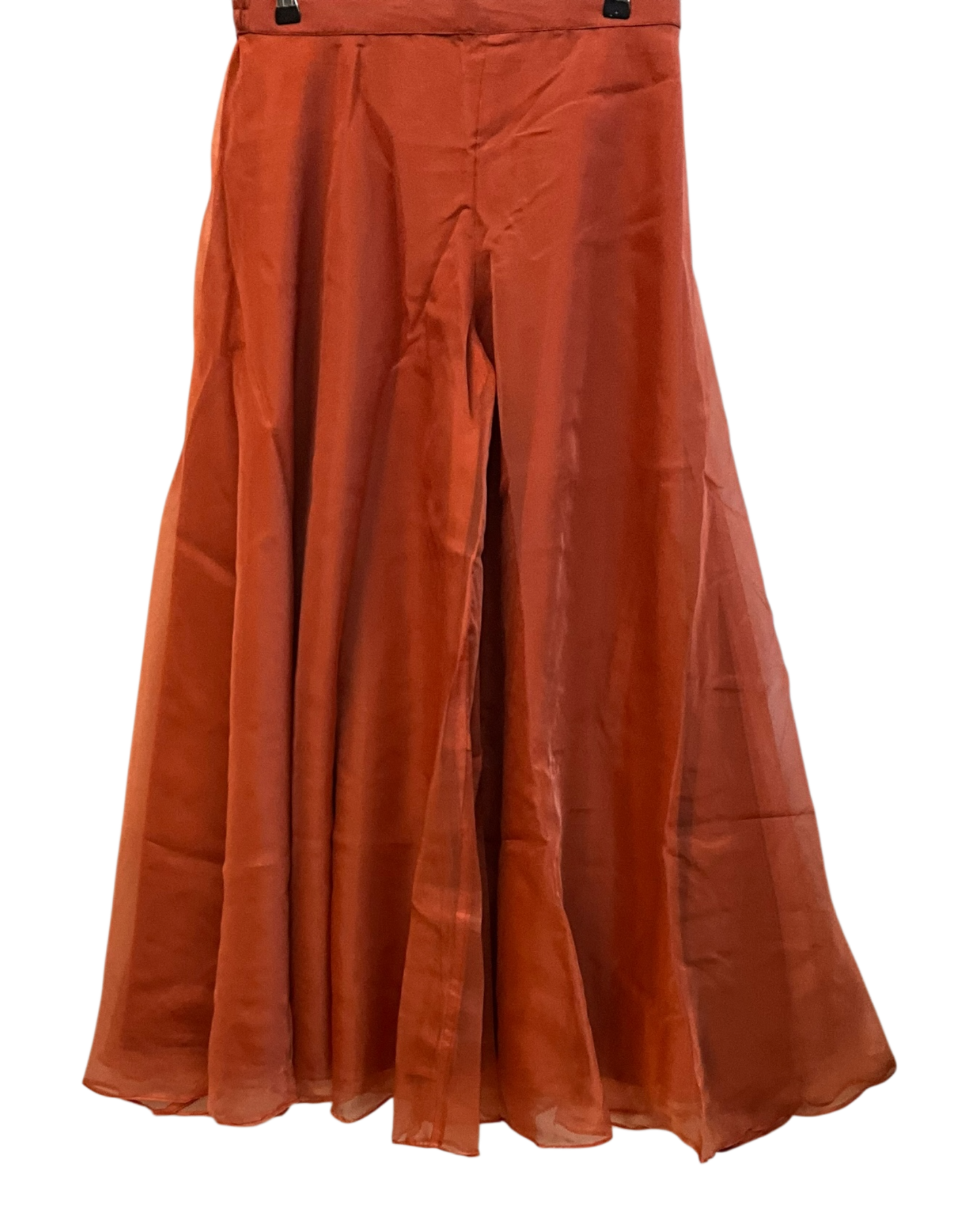 UK 10 / 36" - Rust / Orange - Ladies Sharara / Palazzo Trousers Suit - UK Stock - Sangeet / Henna / Weddings - HEL6520 PY