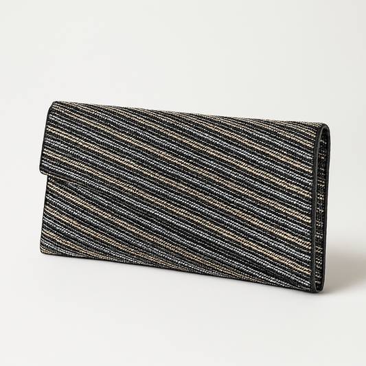 Black - Rich Hand Embroidered Clutch Bag / Handbag -Bollywood / Weddings - AKB264 05KP25