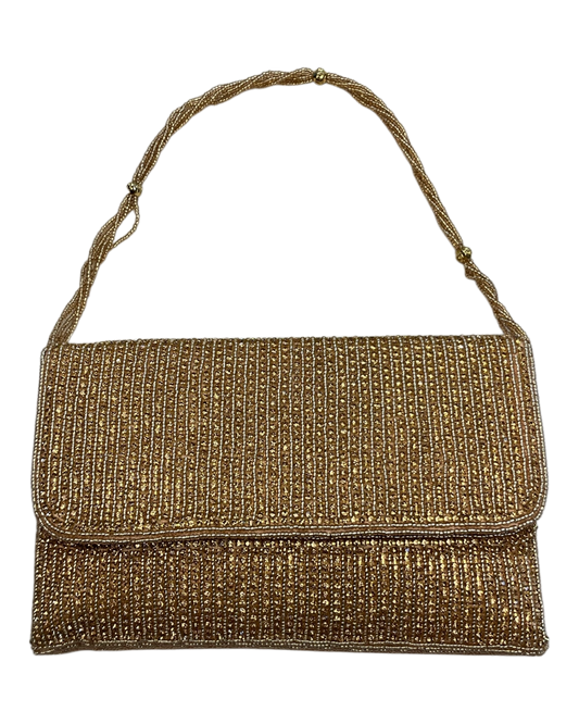 Rose Gold - Rich Hand Embroidered Clutch Bag / Handbag -Bollywood / Weddings - AKB278 11KJ25