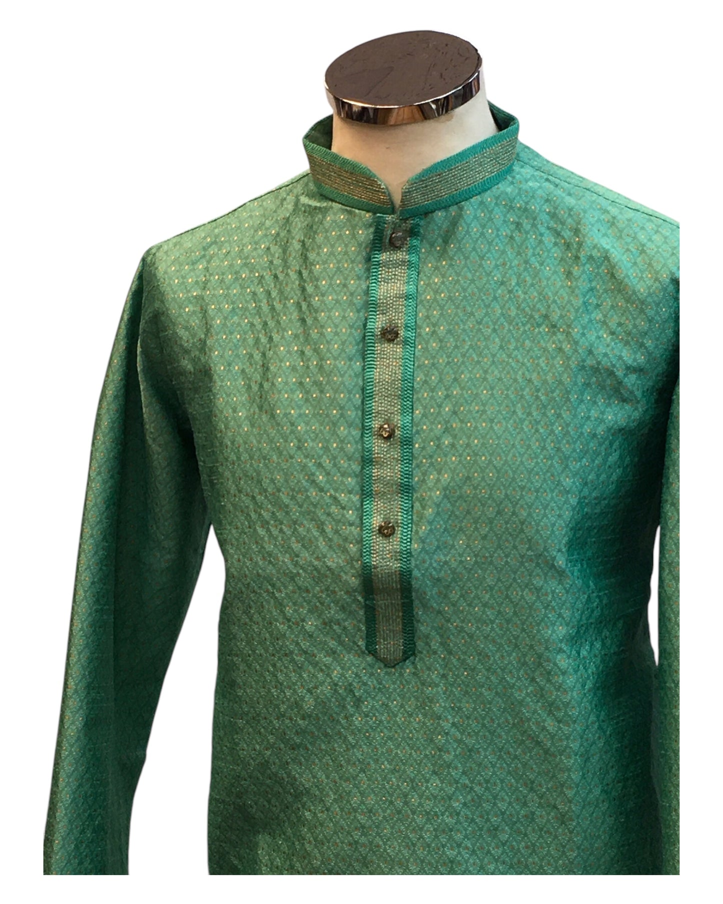 Sea Green - Fantastic Mens Indian Kurta set - Weddings / Walimas , Sangeet, Eid, Mehndi / Henna - NAD2403 08KA24