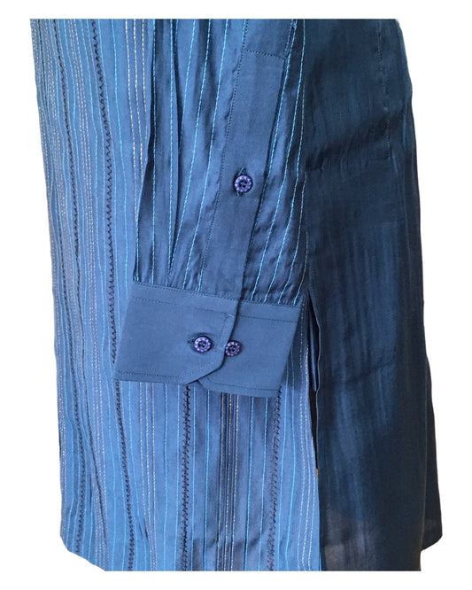 Cobalt Blue - Designer Mens Indian Kurta Set - Weddings / Walimas , Sangeet, Eid, Mehndi / Henna - HHF2414 09KR24