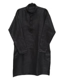 Black - Cotton Silk Brocade Mens Indian Kurta set - Weddings / Walimas , Sangeet, Eid, Mehndi / Henna - KCS1052 06VA24