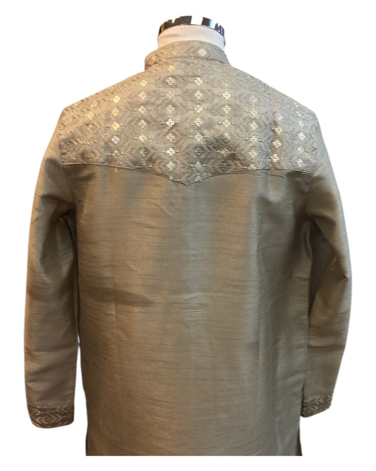 Champagne - Silky - Mens Indian Kurta set - Weddings / Walimas , Sangeet, Eid, Mehndi / Henna - NAD2511 01KJ25