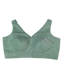 Sea Green - Well Cut Saree blouse with cups, Sleeveless - 38" - UK Stock - Quick Delivery - RNK - R957-KK