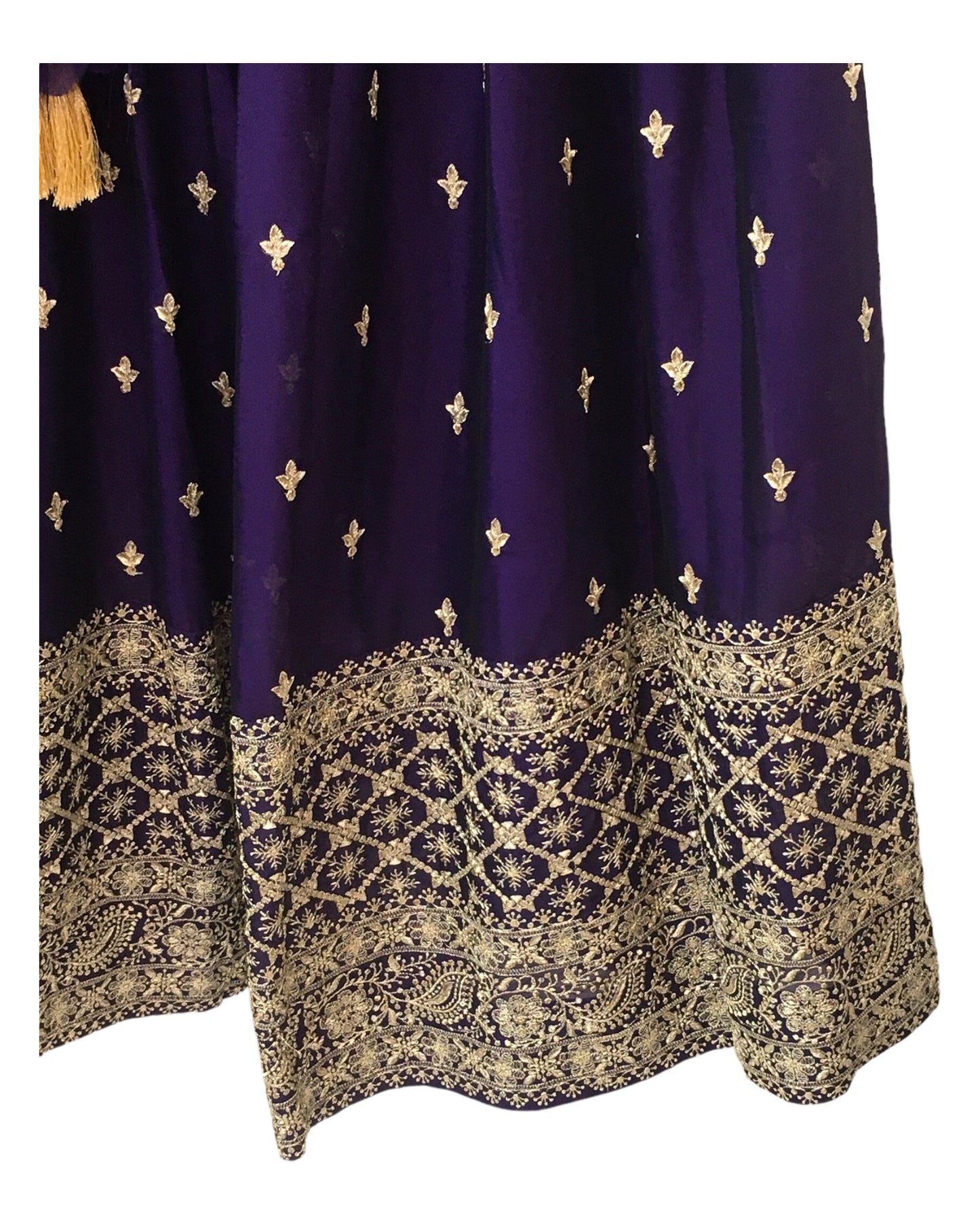 Purple - Lehenga Set - Size 12(38") - UK Stock - 24h Dispatch - SWA2408 RY 0524