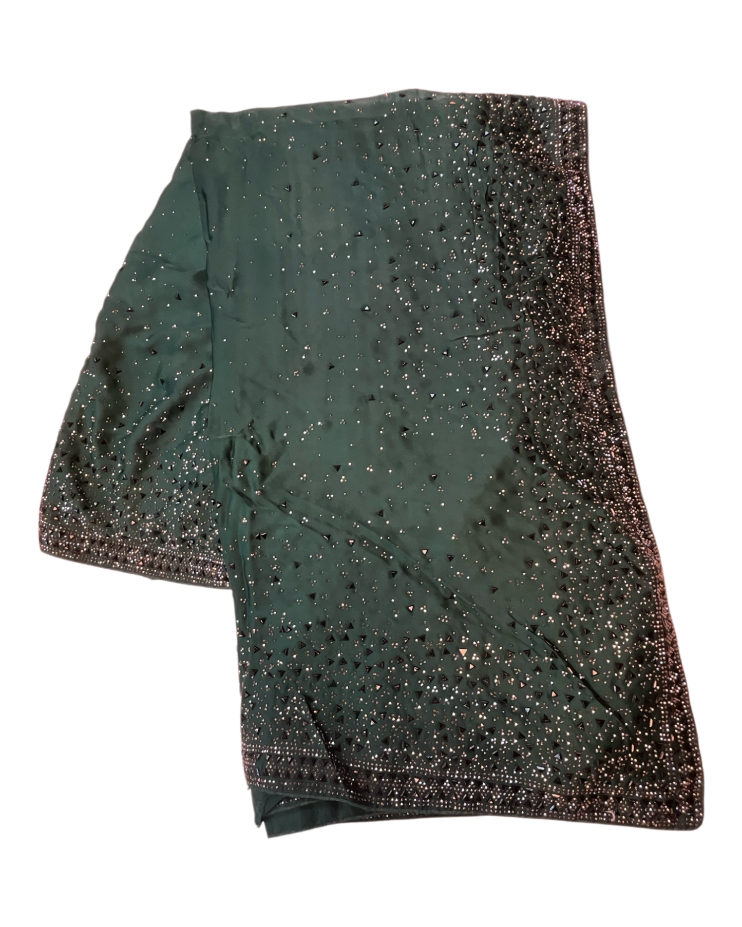 Sale ! Bottle Green - Fancy Saree with Blouse Piece - VC2310 KVP 0323