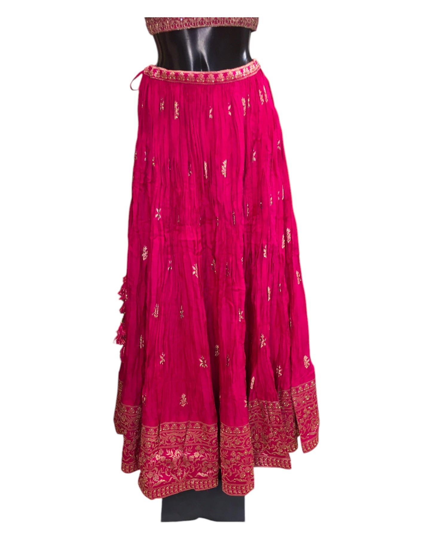 Fuchsia - Designer Ready Made Lehenga Set - Size 10 (12) UK Stock - 24h Dispatch - HINA  KVP 0425