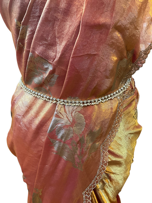 Antique Gold Finish Saree Belt, Waist / Belly Chain - Fancy Dress , Bollywood - 15BL333 07KY26