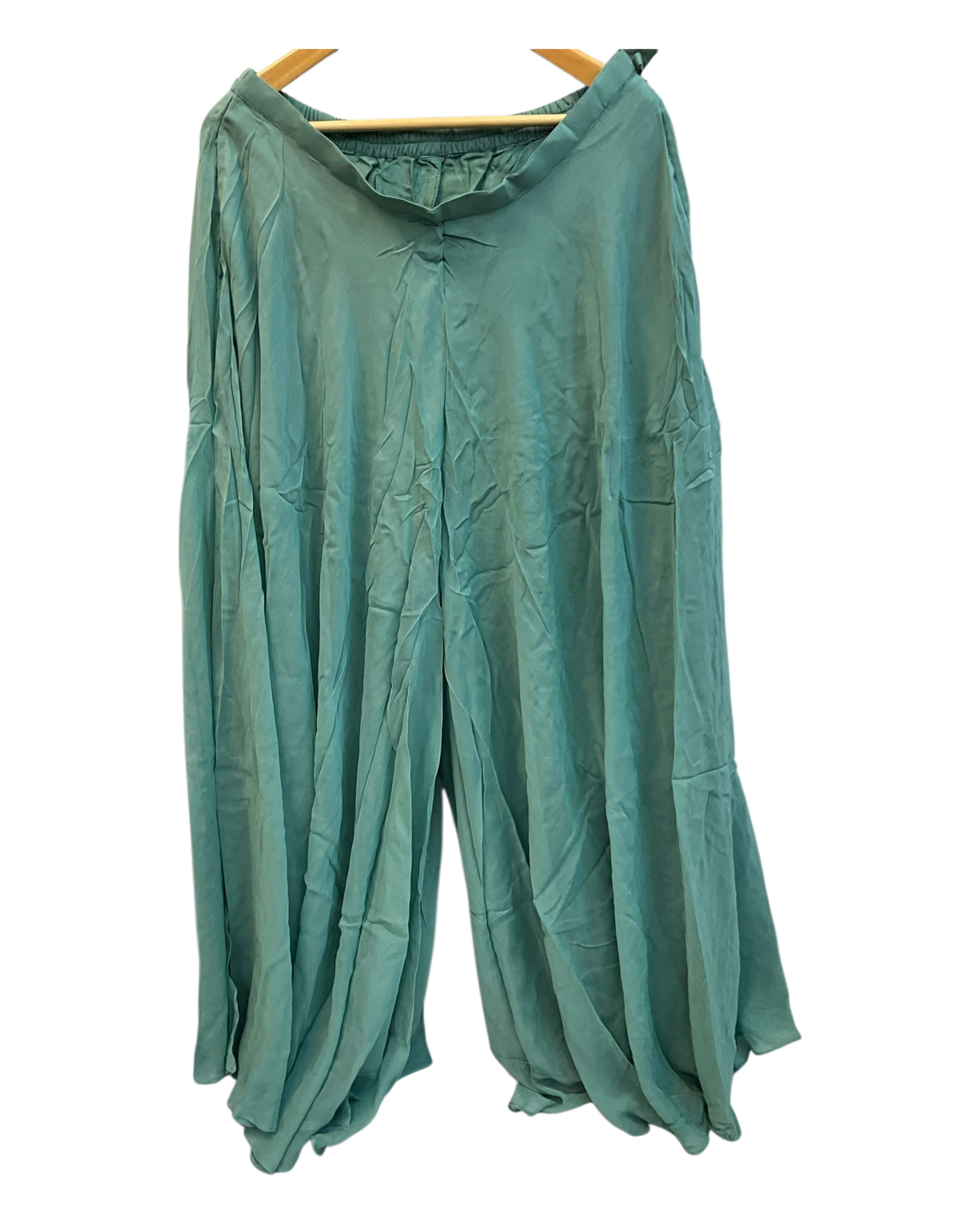 UK 18 / 44" - Sea Green - Designer Ladies Indian Medium Top Palazzo Trousers Suit - UK Stock - 2/3 days delivery - VMK NANDITA AK