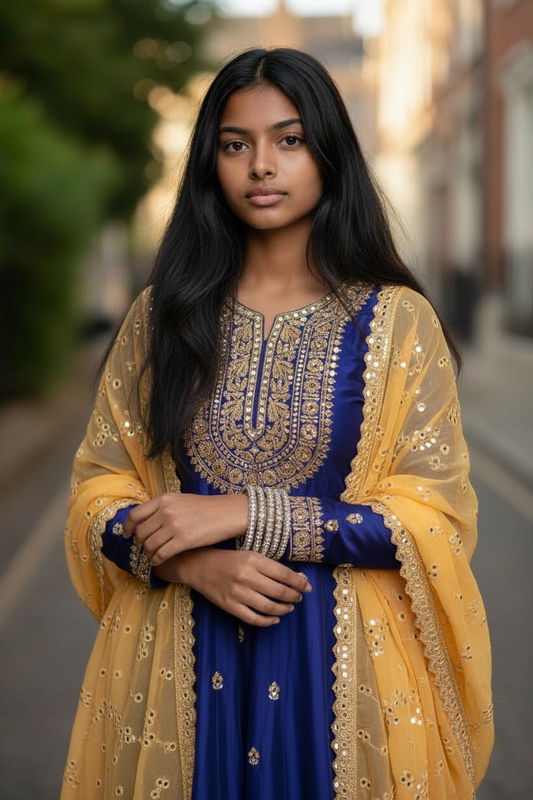 Pearl / Gold Stone - Antique Gold Finish Bangles Set (Set of 4) - UK stock - SM, M, L, XL NBA2161 11Tp25