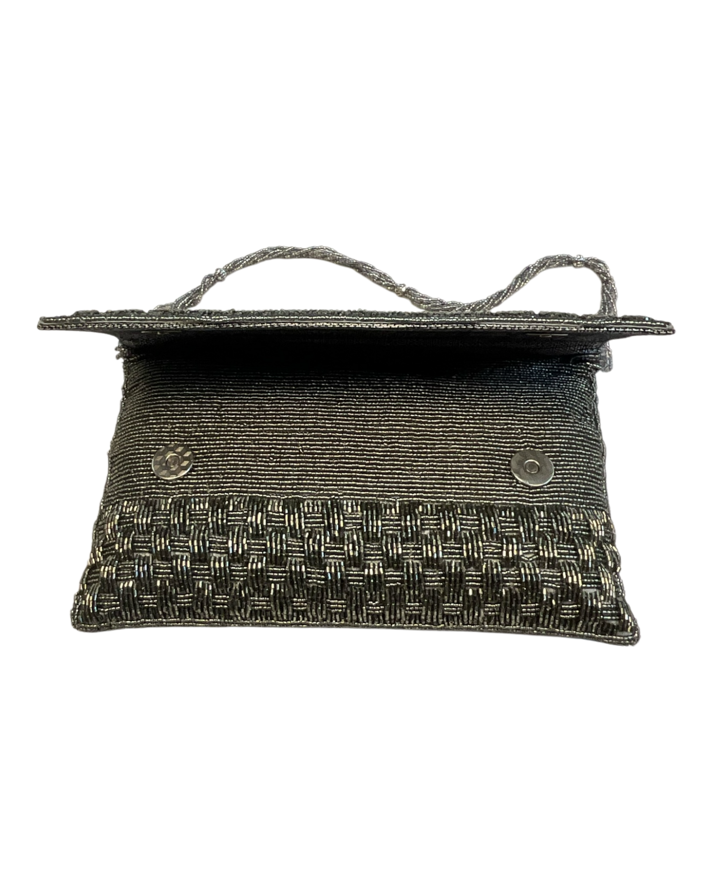 Dark Grey - Rich Hand Embroidered Clutch Bag / Handbag -Bollywood / Weddings - TBZ02 11KJ25