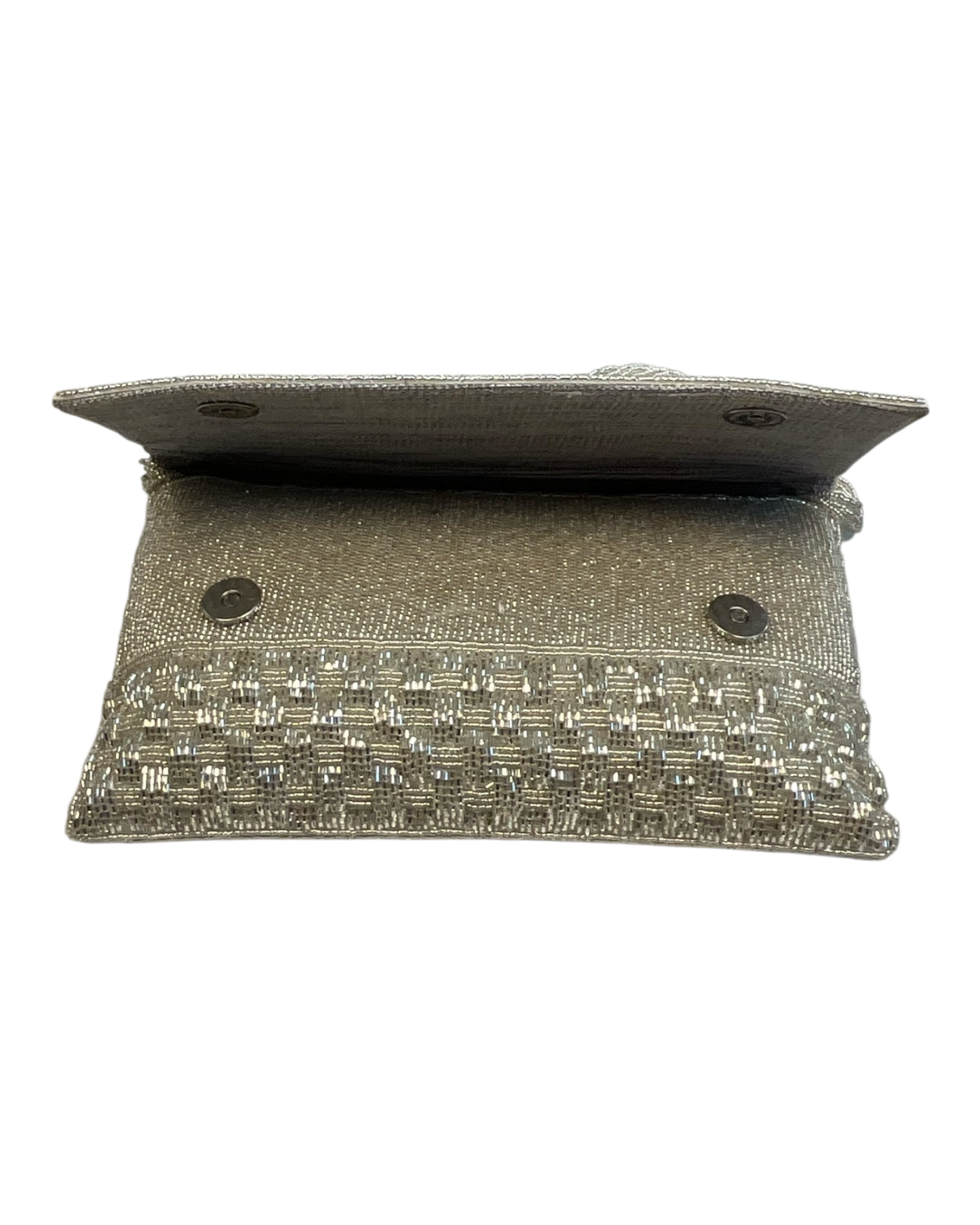 Silver - Rich Hand Embroidered Clutch Bag / Handbag -Bollywood / Weddings - TBZ02 11KJ25