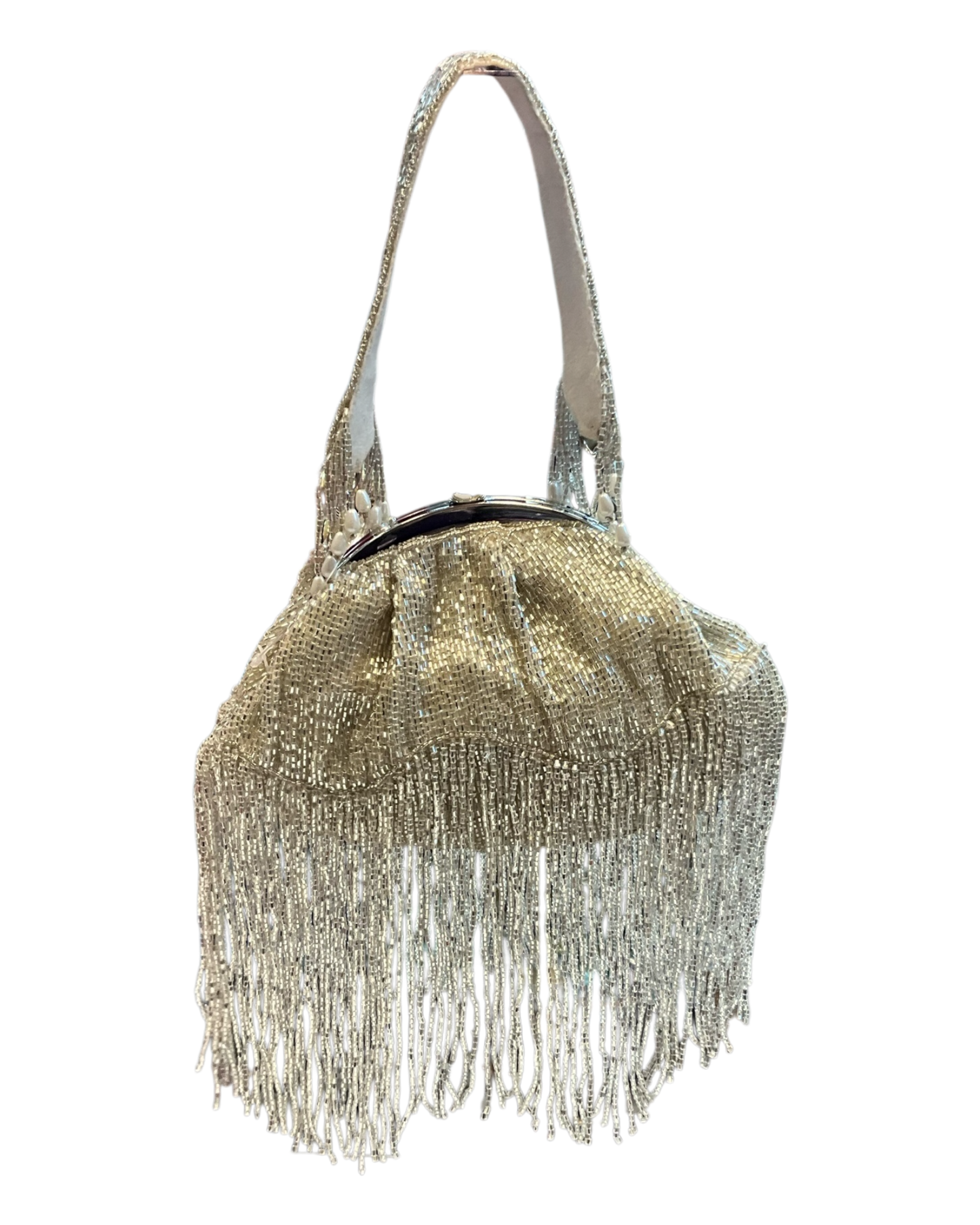 Silver - Rich Hand Embroidered Clutch Bag / Handbag -Bollywood / Weddings - AE2527 11KA25