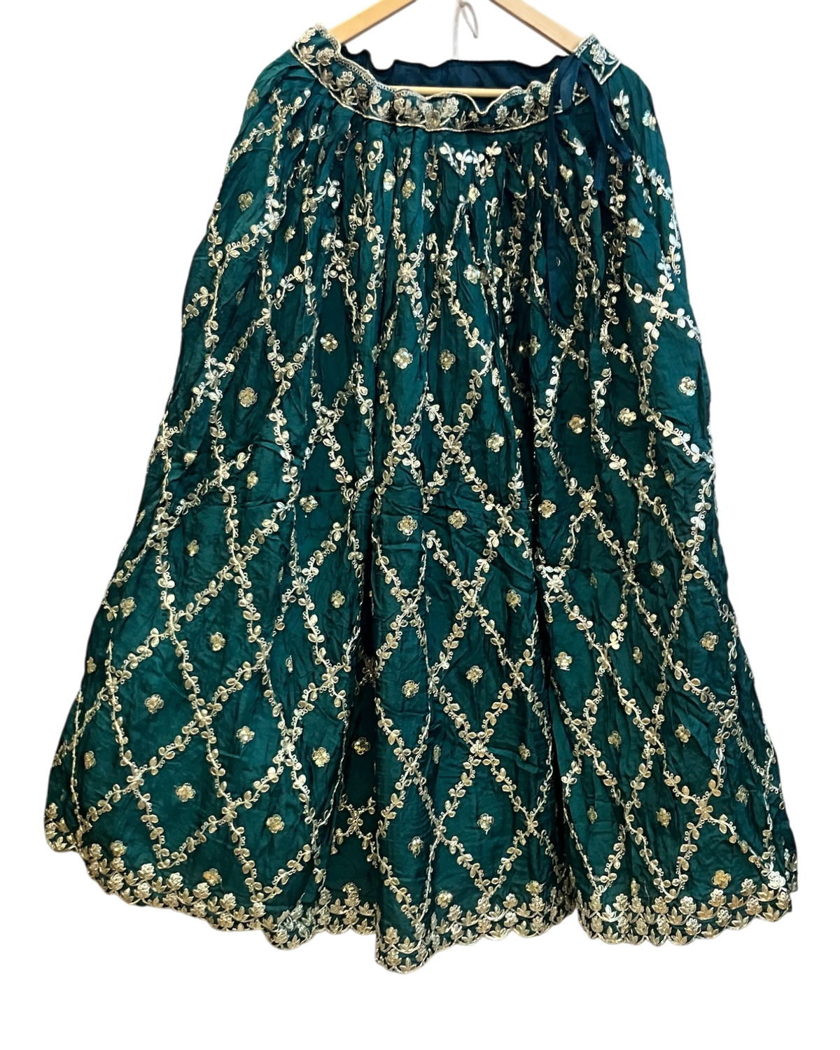 Size UK 14 (40") Teal - Lehenga Set - Mehndi / Sangeet / Bridesmaids / Weddings / Garba - UK Stock - 24h Dispatch - JSS2608 11TY26