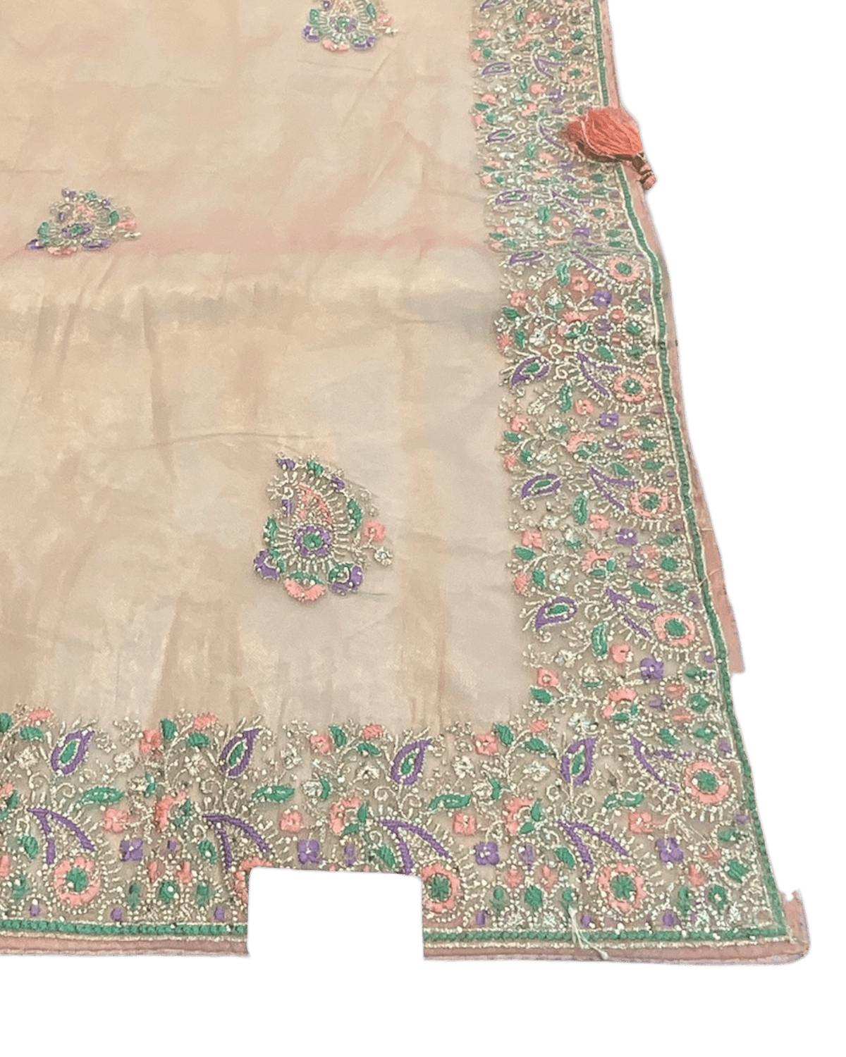Baby Pink - Fancy Party Saree with Blouse Piece - UK stock - 24hr Dispatch - SP2602 VH - Prachy Creations