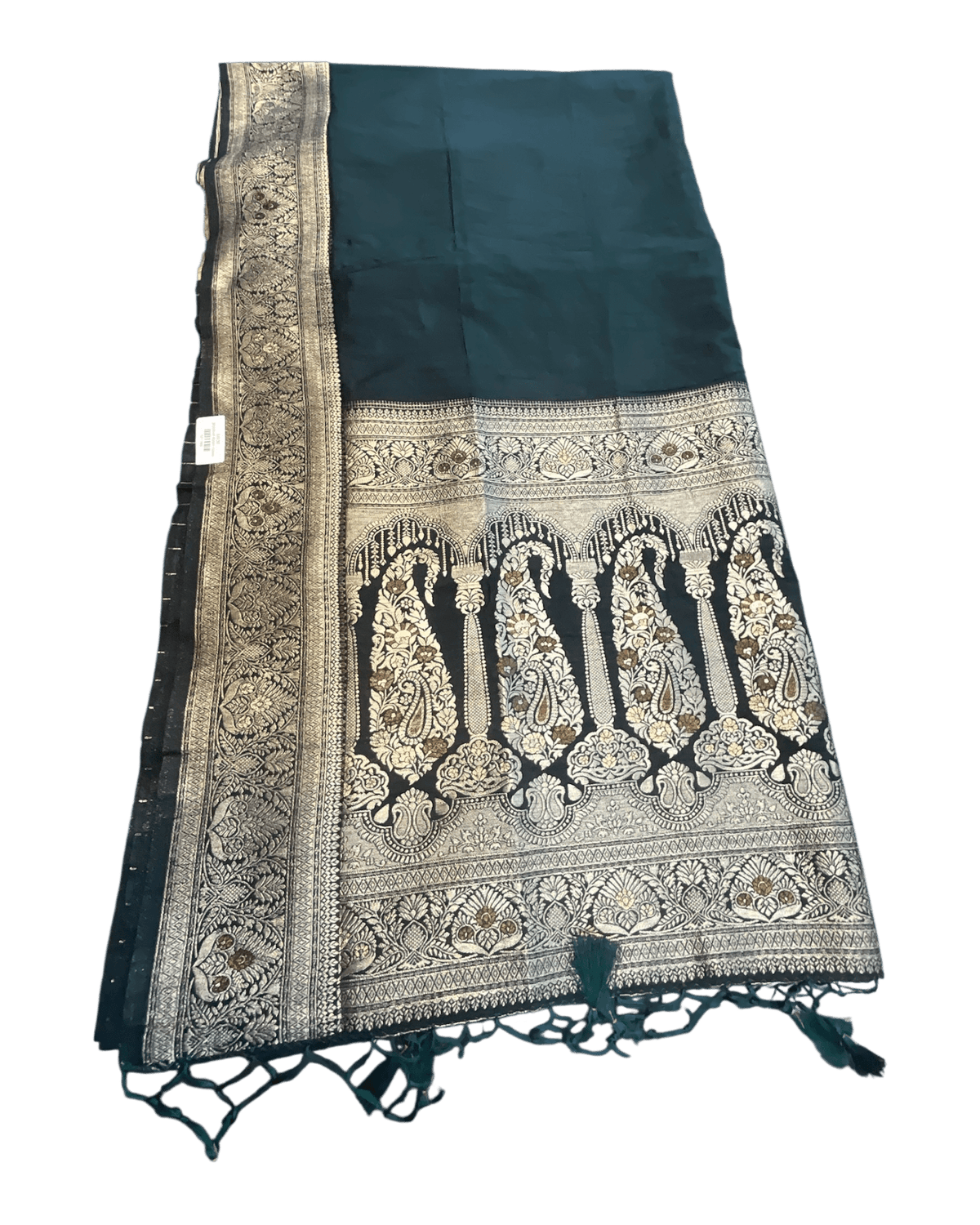 Bottle Green - Traditional Handloom Saree with Blouse Piece - UK stock - 24hr Dispatch - SP2630 KP - Prachy Creations