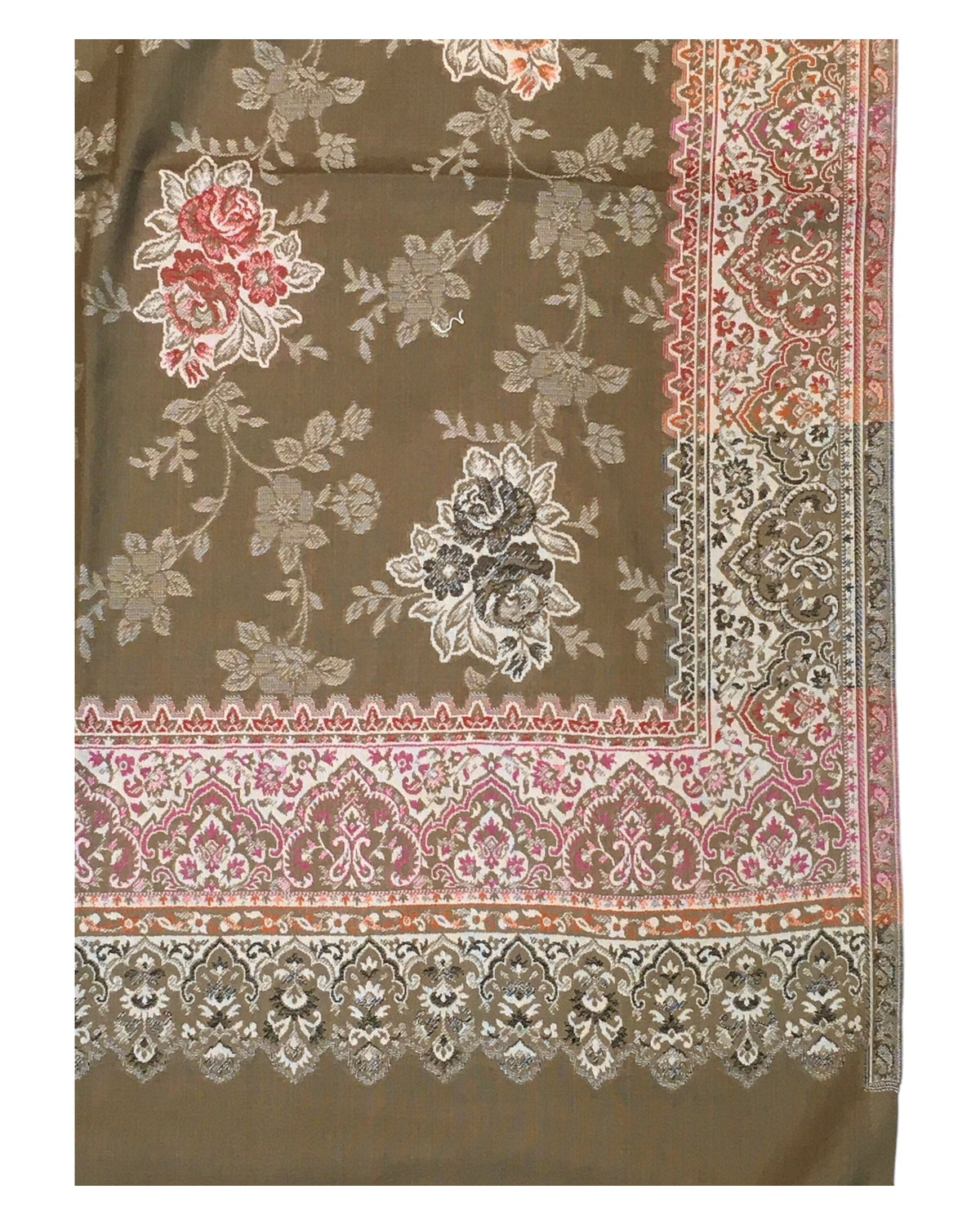 Brown - Soft Art Wool Handloom Woven Shawl - (P350) 11KY24 NTC2414 - Prachy Creations