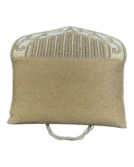 Gold - Rich Hand Embroidered Clutch Bag / Handbag -Bollywood / Weddings - MJ061 06KP26 - Prachy Creations