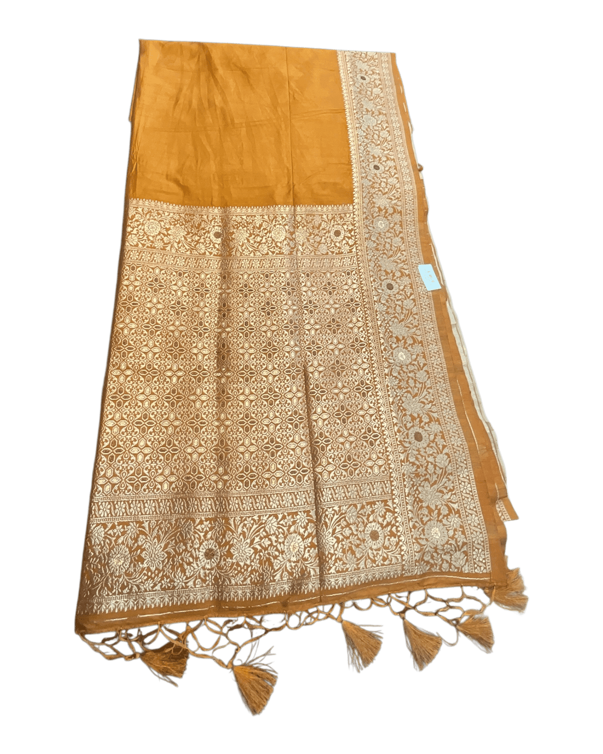 Haldi / Mustard Yellow 1 - Traditional Handloom Saree with Blouse Piece - UK stock - 24hr Dispatch - SP2630 KP - Prachy Creations