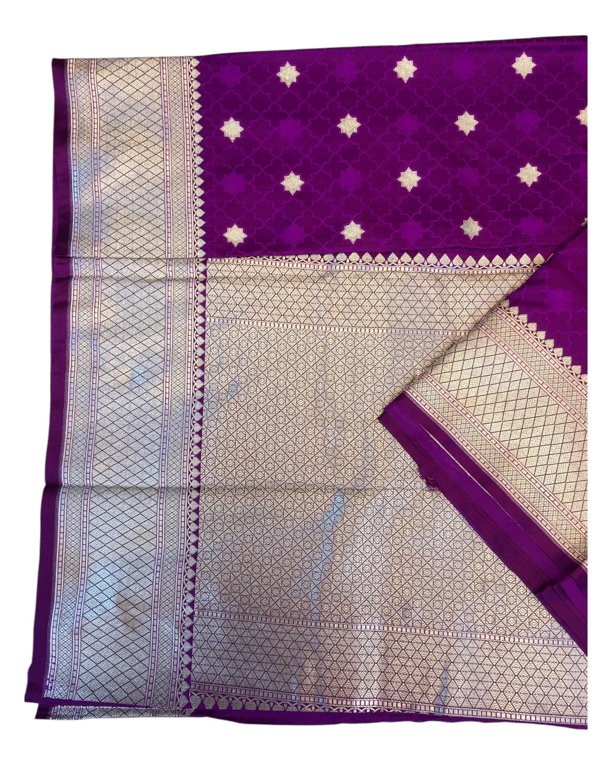 Light Purple - Traditional Handloom Banarasi Sari / Saree - with Blouse Piece - SN2405 11TP24 - Prachy Creations