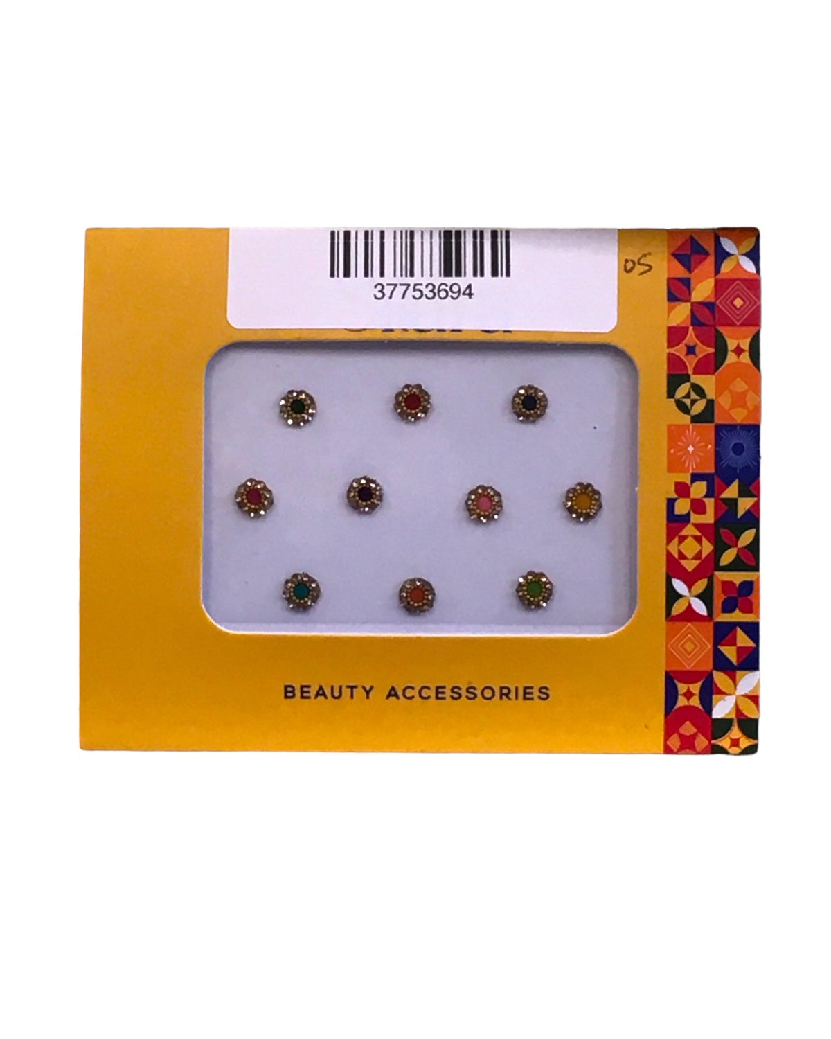Pack of 10 Round Various Colours Bindis in Small Size- 24 hrs dispatch from UK ST2405 24ap04 - Prachy Creations