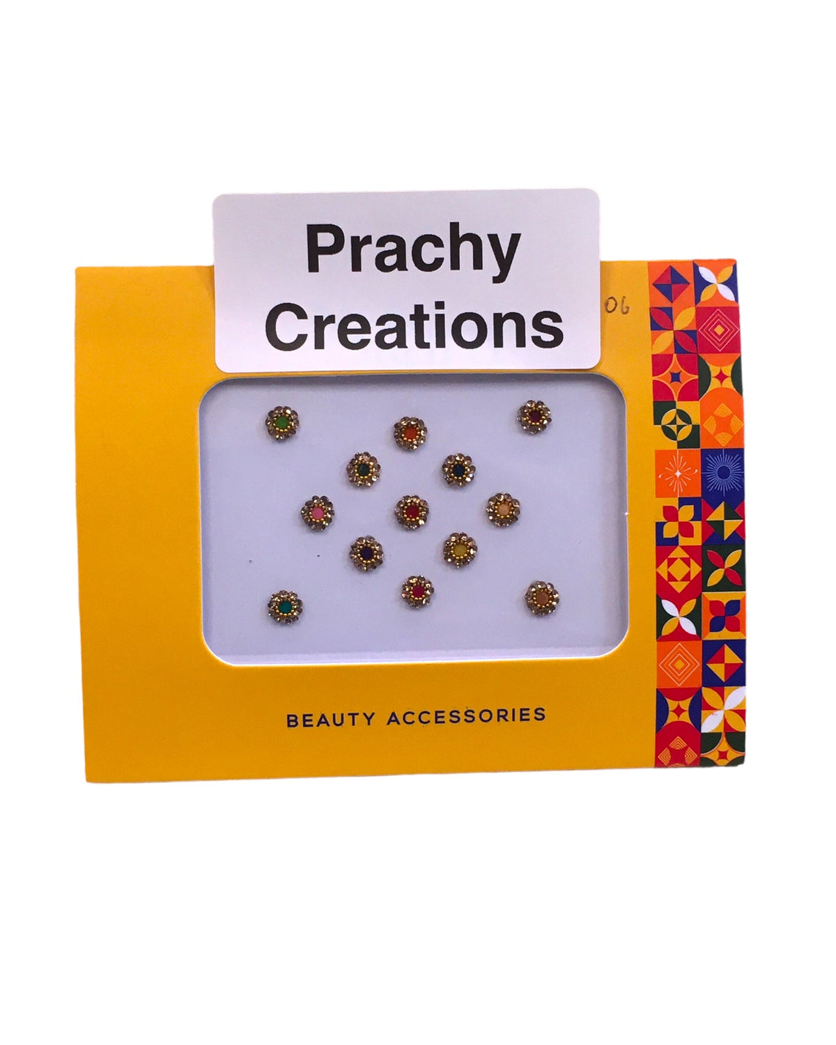 Pack of 12 Round Various Colours Bindis in Small Size- 24 hrs dispatch from UK ST2406 24ap04 - Prachy Creations