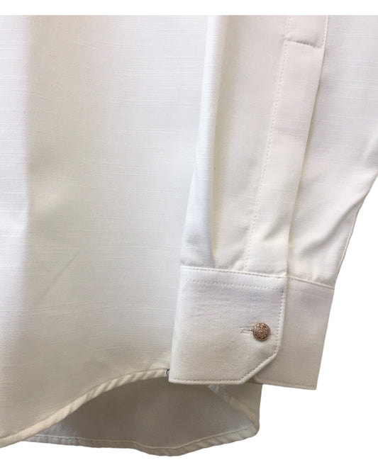 Quality - White - Nehru / Grandad / Chinese / Prince Collar Mens Slim Fit Shirt - Perfect under Bandhgala Jacket / Waistcoat / Bandi - VNS2501 KY 0624 - Prachy Creations