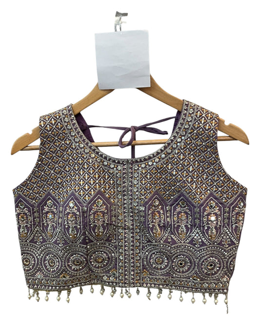 Size 12 / 38" Bust - Lilac Purple - Ready Made Lehenga Set - UK Stock - 24h Dispatch - KTC250654 TK - Prachy Creations