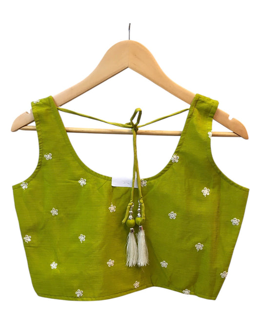 Size 12 / 38" Bust - Mehendi Green - Ready Made Lehenga Set - UK Stock - 24h Dispatch - KTC250107 TV 0125 - Prachy Creations