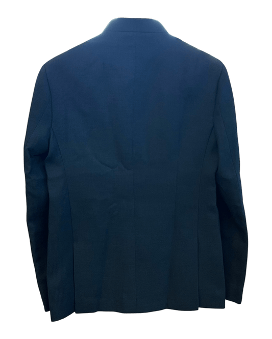 Size 40" Chest - Dark Teal Blue - PREMIUM Slim Fit Mens Jute BandhGala / Prince / Chinese Collar Jacket - Fantastic Fit - CS2603 TH - Prachy Creations