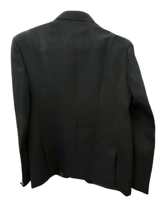 Size 40" Chest - Navy Blue - PREMIUM Slim Fit Mens Jute BandhGala / Prince / Chinese Collar Jacket - Fantastic Fit - CS2604 TA - Prachy Creations