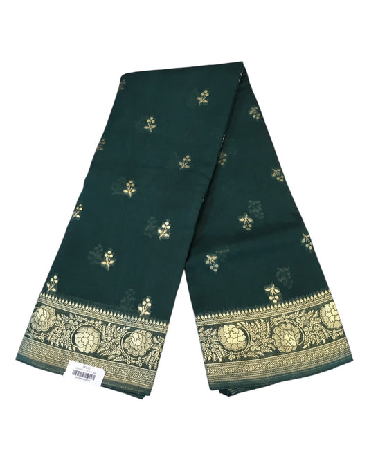 Teal - Traditional Handloom Banarasi Sari / Saree - with Blouse Piece - SN2402 11TY24 - Prachy Creations