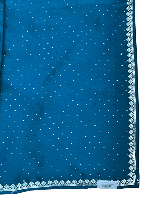 Turquoise Blue - Fancy Party Saree with Blouse Piece - UK stock - 24hr Dispatch - SP2625 VY - Prachy Creations