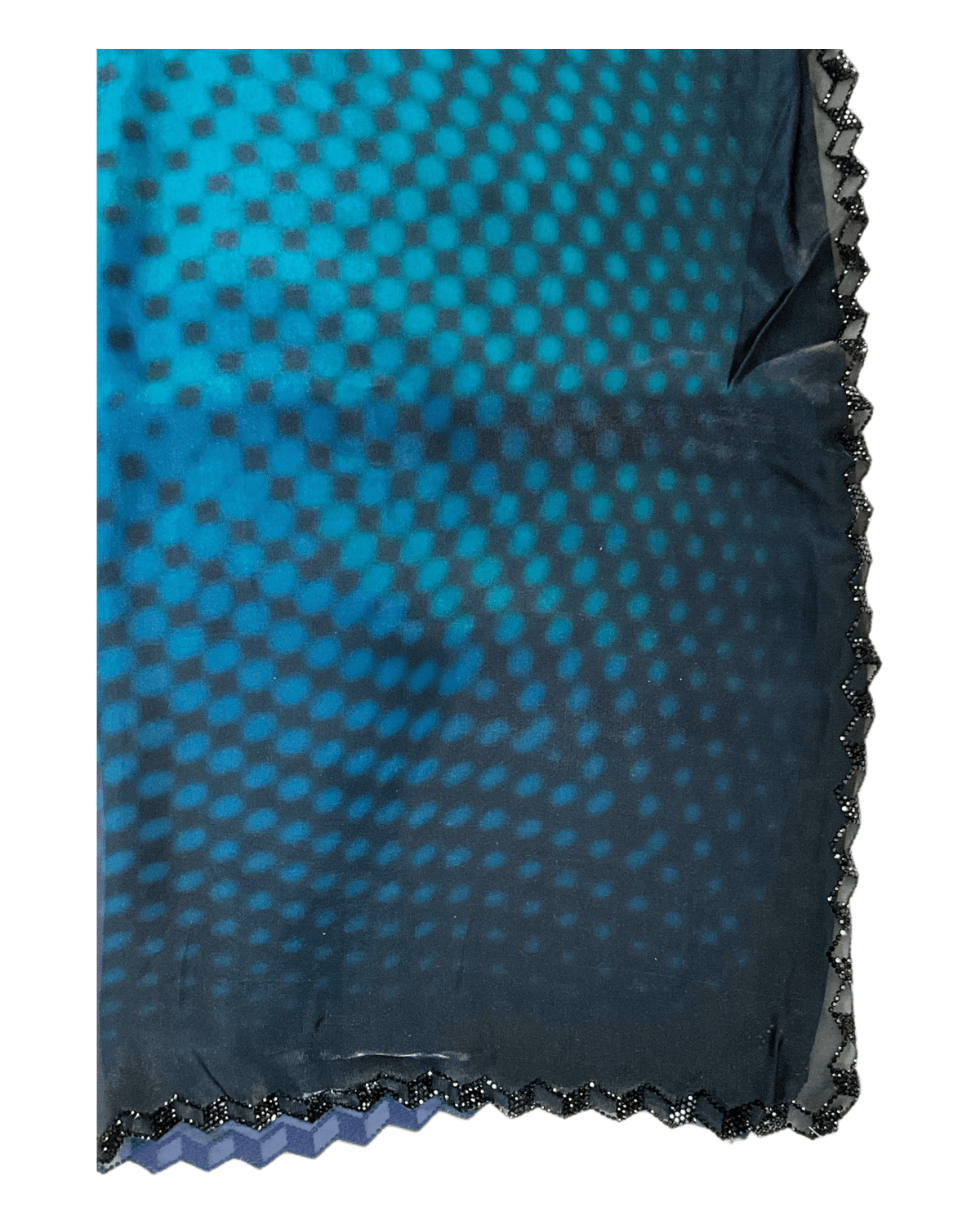 Turquoise Green - Printed Crepe Silky Saree with Blouse Piece - UK stock - 24hr Dispatch - RS2528 VR - Prachy Creations