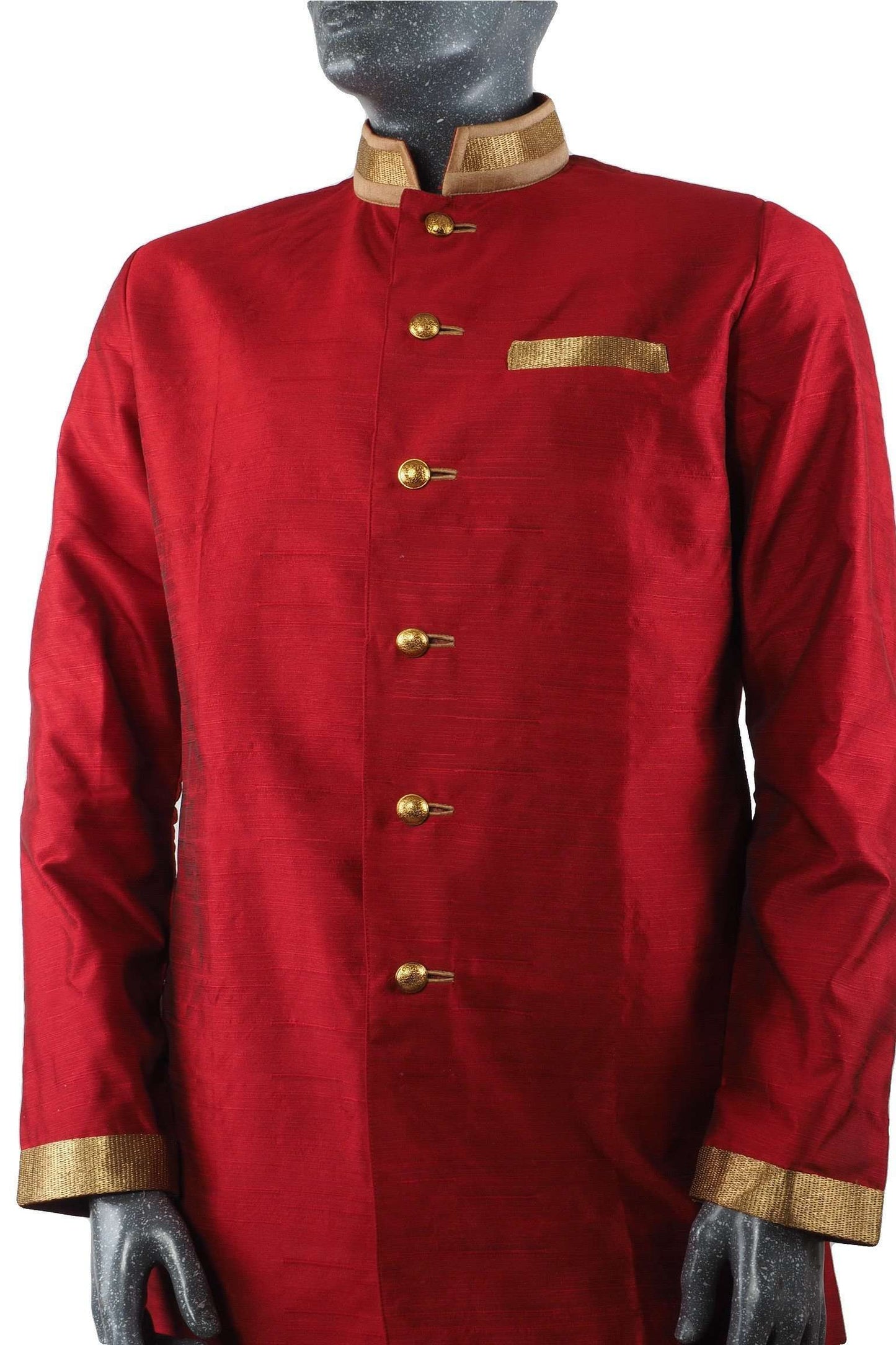 Karbhari 04TK17- Mens Red Blue Light Sherwani / Kurta set - Prachy Creations