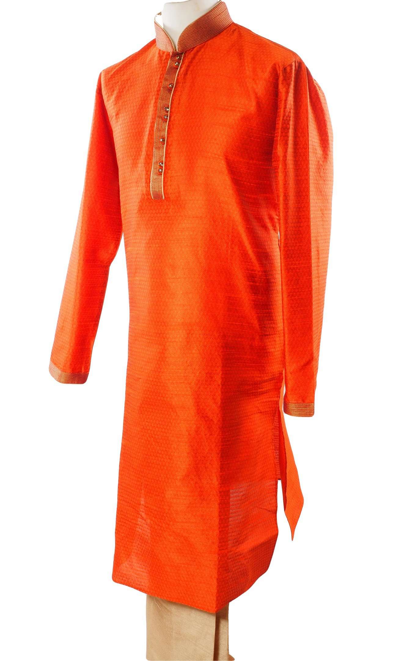 Rust Mens Kurta set - Bollywood, Weddings, Fancy Dress - SNC586VT-RST - Prachy Creations