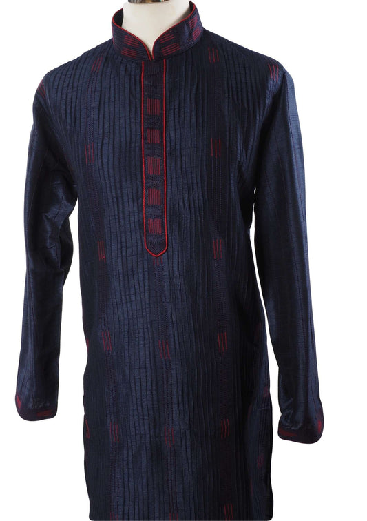 Mens Kurta set in Navy - Bollywood, Weddings, Fancy Dress - SNC588VT-NAV - Prachy Creations