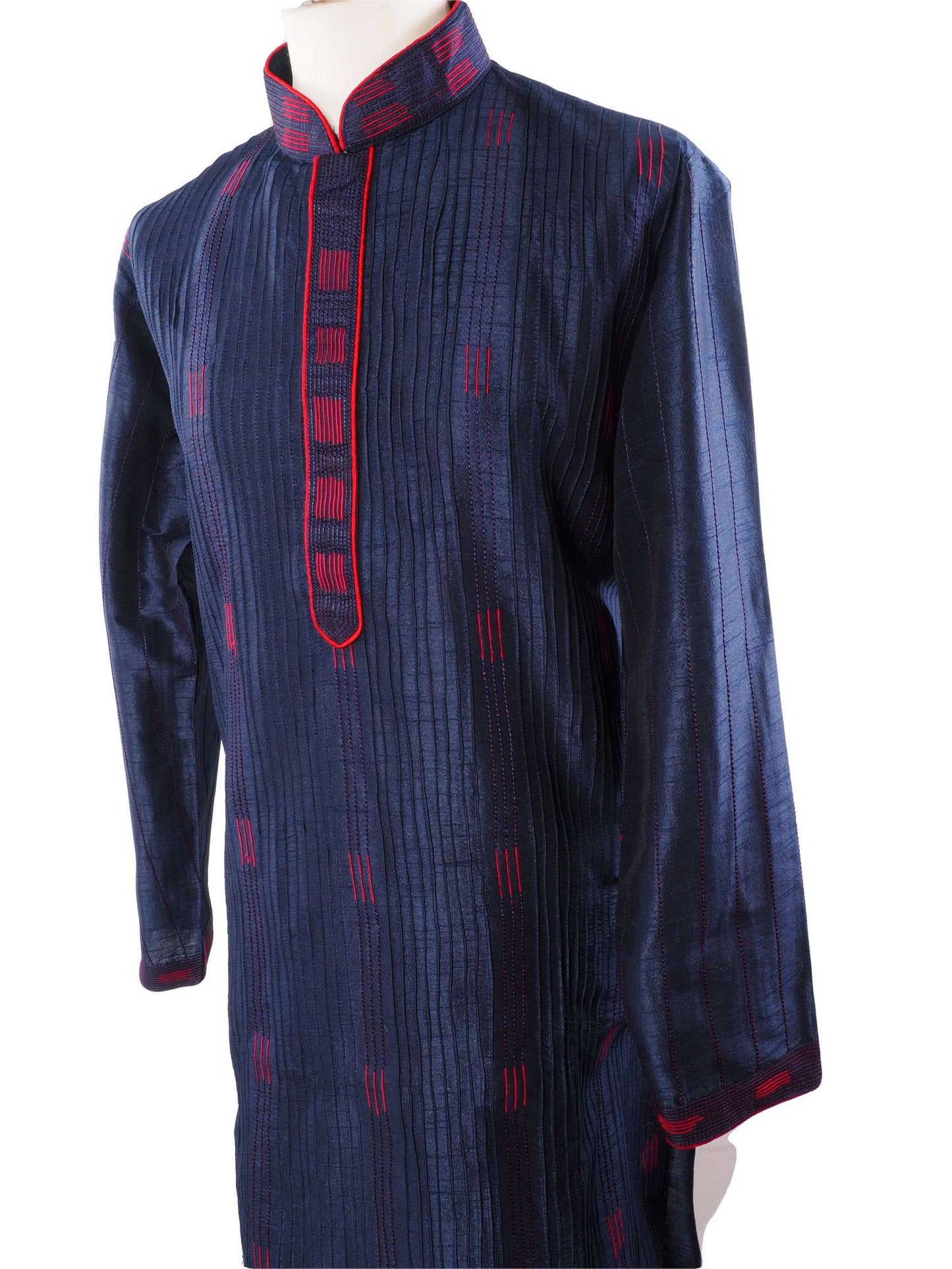 Mens Kurta set in Navy - Bollywood, Weddings, Fancy Dress - SNC588VT-NAV - Prachy Creations
