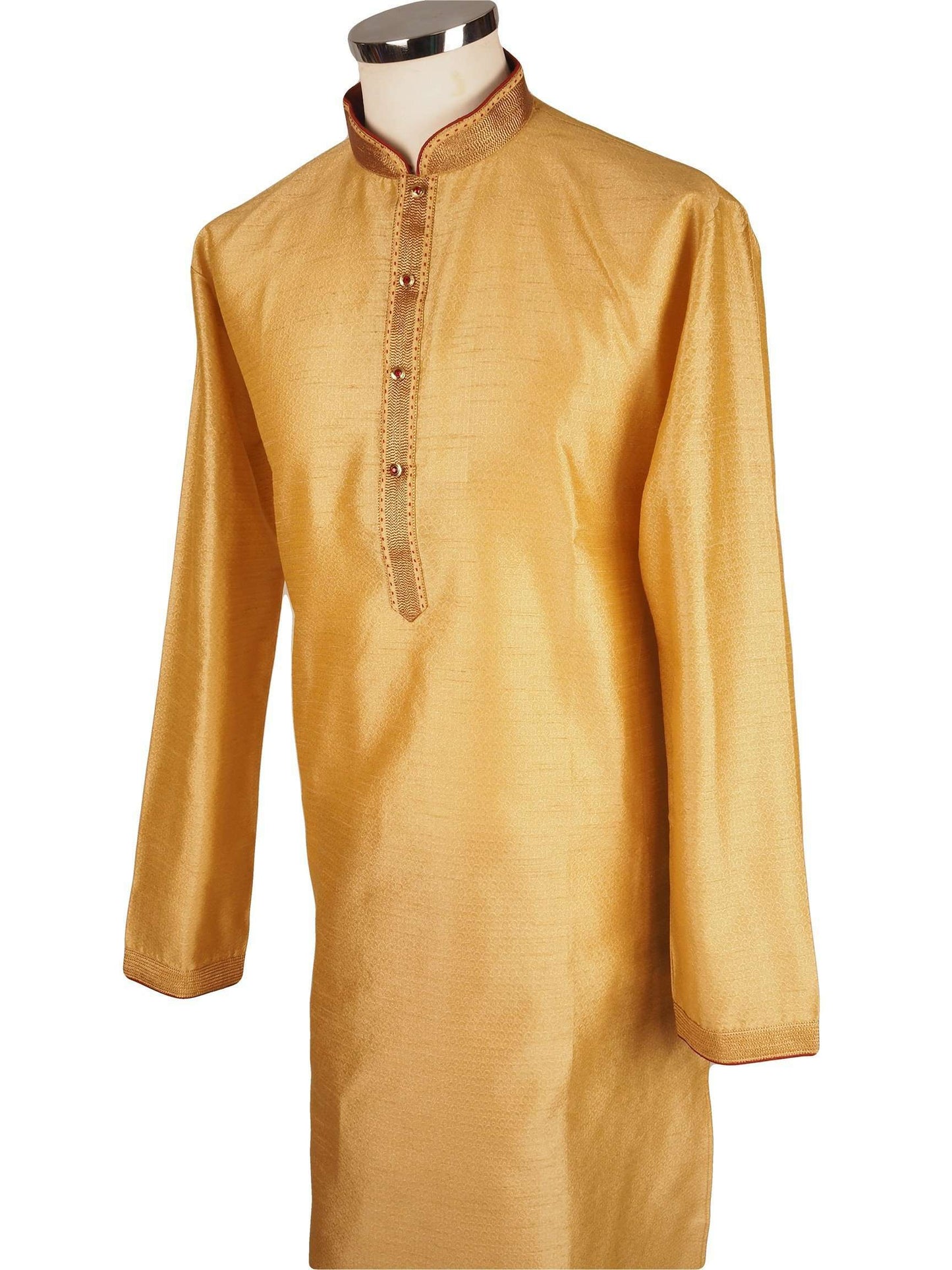 Bollywood Mens Kurta set - Gold Cream - Bollywood, Weddings, Fancy Dress - SNC8612 1018 - Prachy Creations