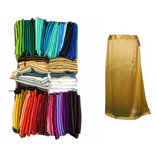 Premium Satin Silk Saree Petticoats / Underskirts, draw srtinged. - Prachy Creations