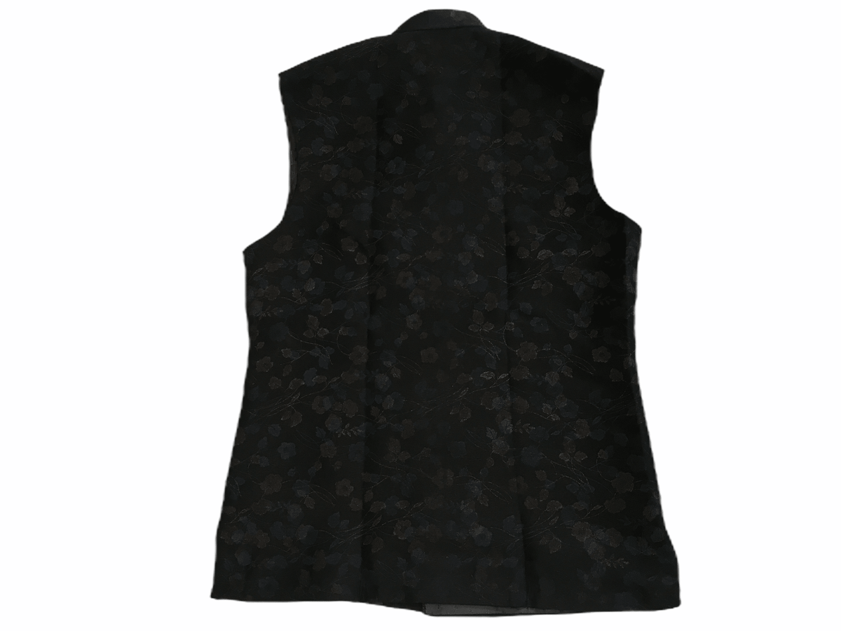 Black Printed Indian waistcoat for Men - Mix N Match with Kurtas - YD2003 kp - Prachy Creations
