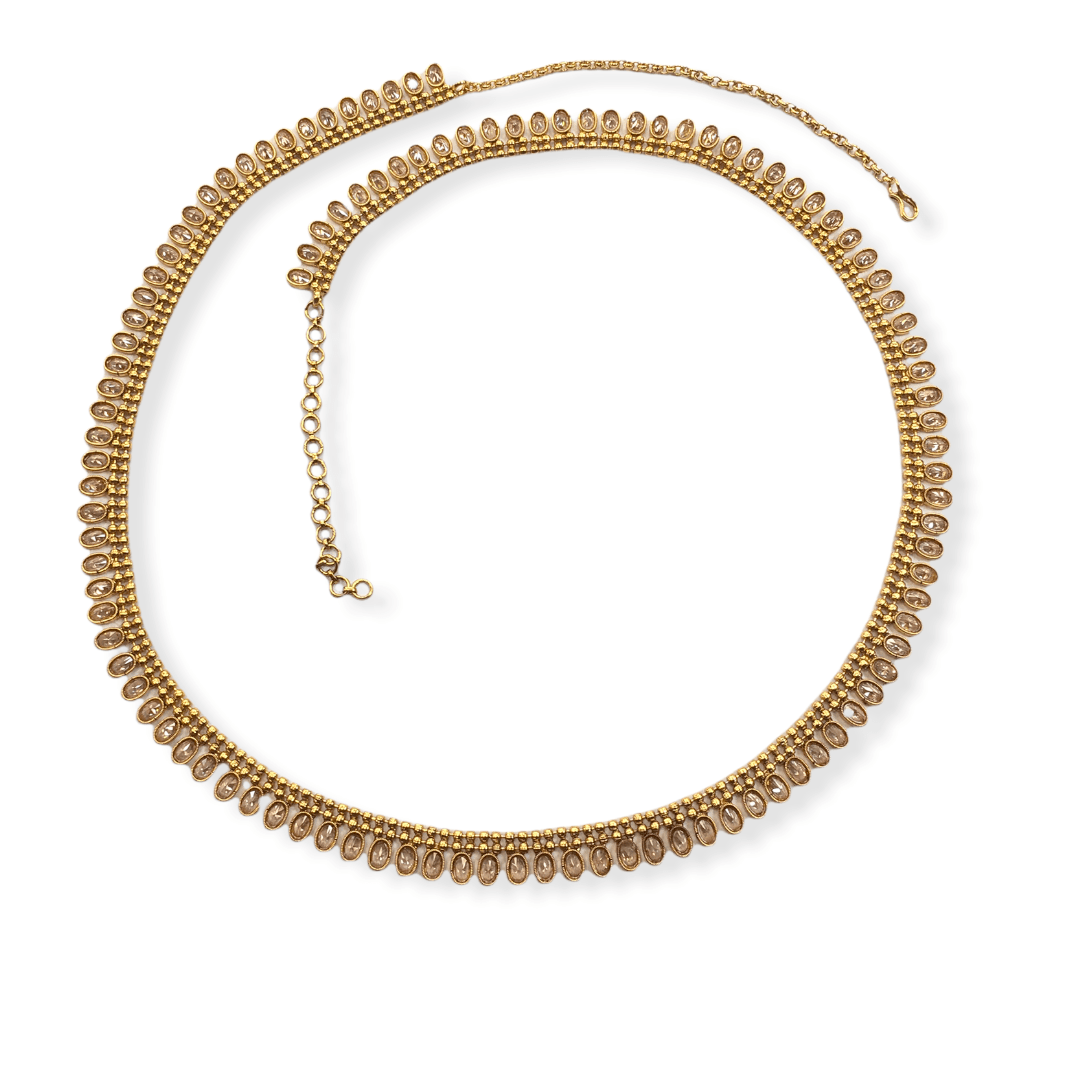 Gold Finish Saree Belt, Waist / Belly chain - Fancy Dress , Bollywood -AE2204 KJ0122 - Prachy Creations